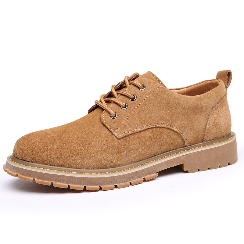 Men's All-match Casual Leather Shoes Suede Sneakers